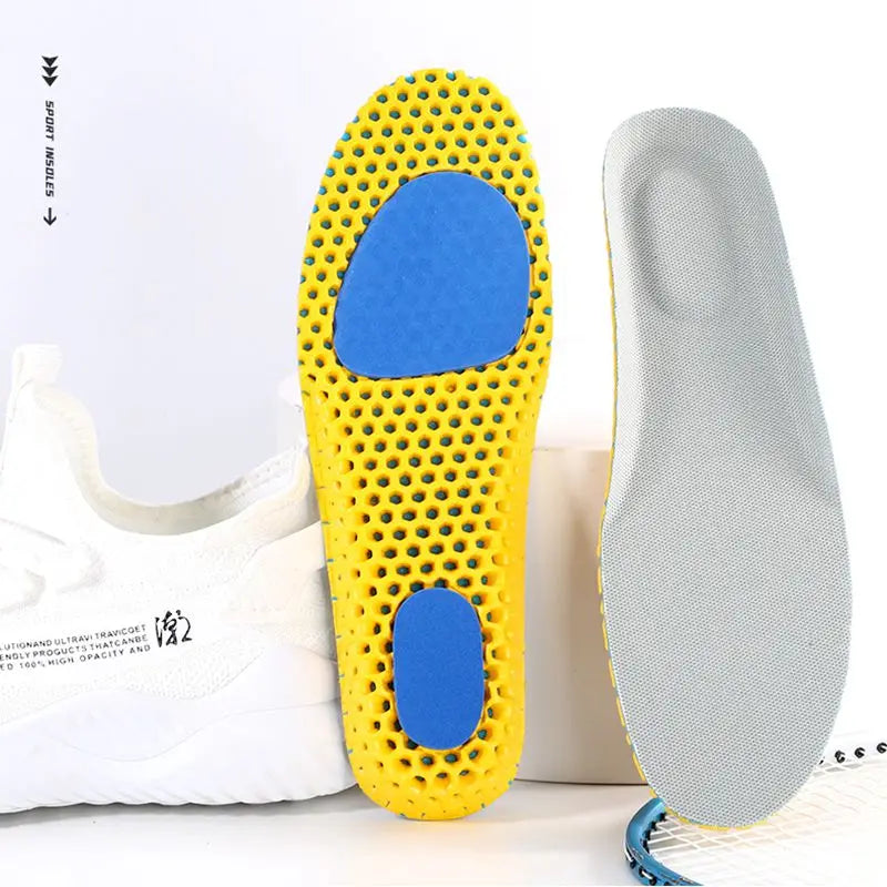 Memory Foam Insoles For Shoes Sole Mesh Deodorant Breathable Cushion Running Insoles For Feet Man Women Orthopedic Insoles