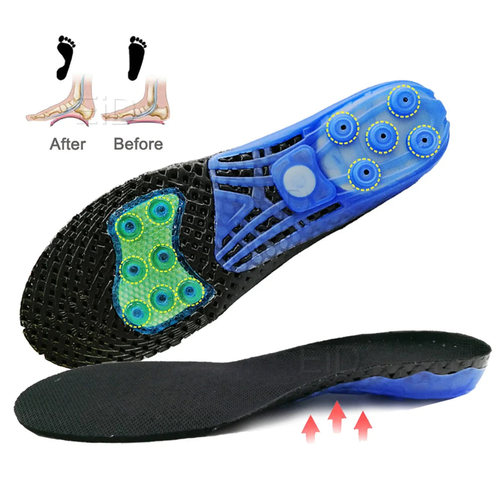 EVA Spring silicone orthopedic arch support Insoles inserts flat feet orthotic shoes sole insoles Plantar Fasciitis,foot care