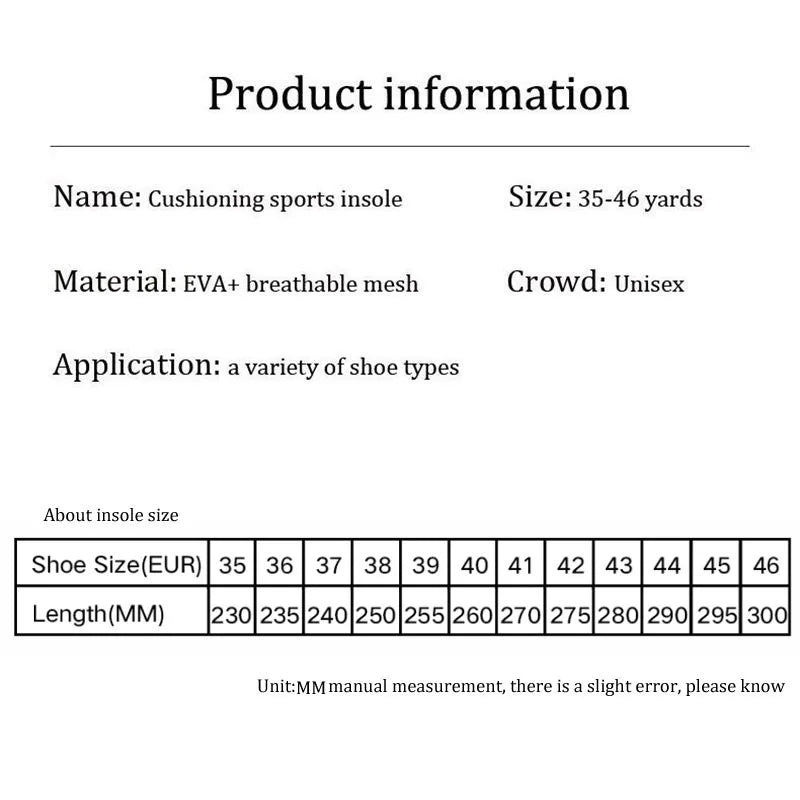 Memory Foam Insoles For Shoes Sole Mesh Deodorant Breathable Cushion Running Insoles For Feet Man Women Orthopedic Insoles