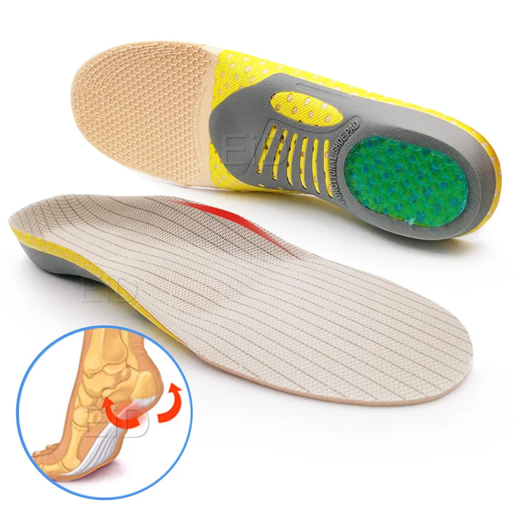 Flat Feet Template Arch Support Orthopedic Insoles,Plantar Fasciitis Heel Pain Orthotics Insoles Sneakers Shoe Inserts Men Women