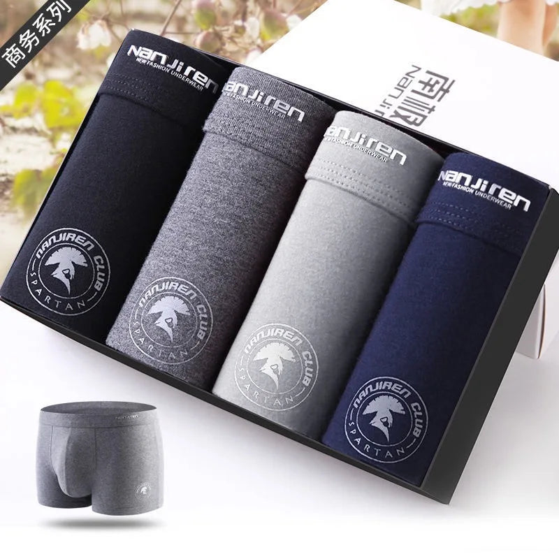 Plus Size Men Underwear Boxer Brand Man Underpants Solid Shorts Cotton Boxer Home Middle Male Boxer Shorts Sexy L-6xl