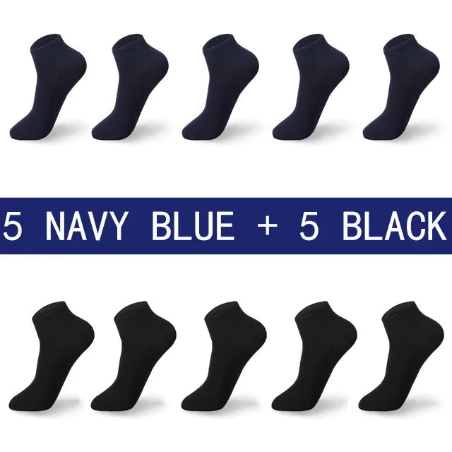 High Quality 10 Pairs/lot Socks Men Large size 42,43,44,45,46,47,48 Casual Breathable Fashion Black White Male Cotton Socks shor