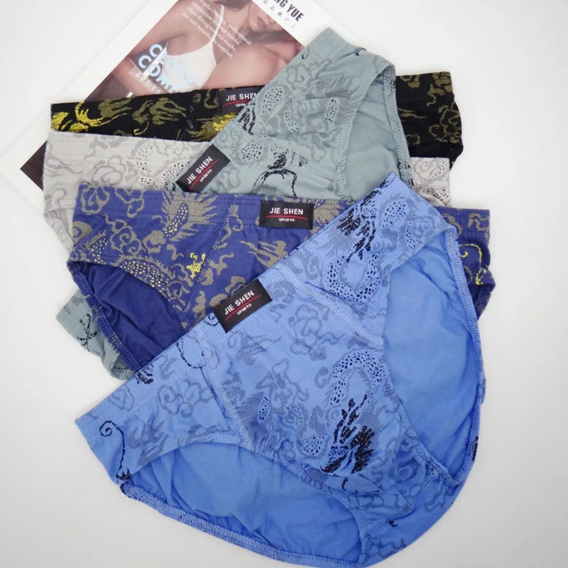 New 5Pcs/Lot Free Shipping Cheapest 100% Cotton Mens Briefs Plus Size Men Underwear Panties 4XL/5XL/6XL Men's Breathable Panties