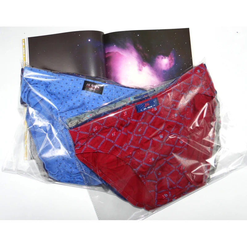 New 5Pcs/Lot Free Shipping Cheapest 100% Cotton Mens Briefs Plus Size Men Underwear Panties 4XL/5XL/6XL Men's Breathable Panties