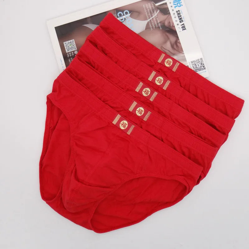 New 5Pcs/Lot Free Shipping Cheapest 100% Cotton Mens Briefs Plus Size Men Underwear Panties 4XL/5XL/6XL Men's Breathable Panties