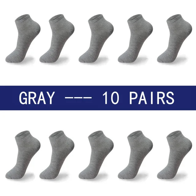 High Quality 10 Pairs/lot Socks Men Large size 42,43,44,45,46,47,48 Casual Breathable Fashion Black White Male Cotton Socks shor