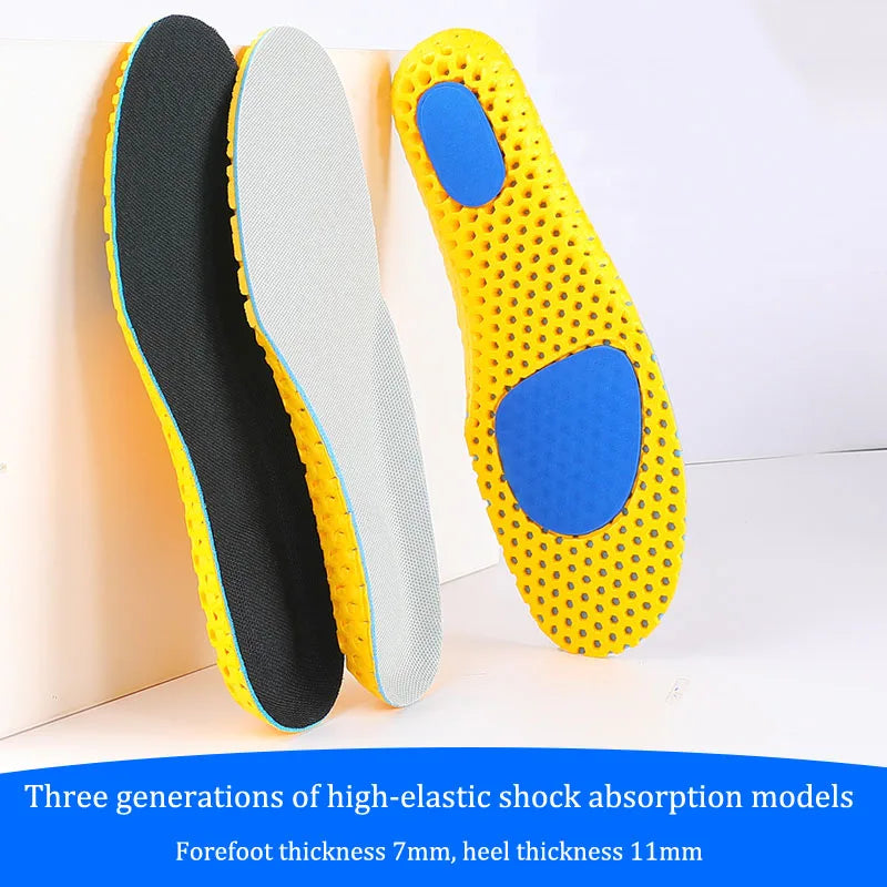 Memory Foam Insoles For Shoes Sole Mesh Deodorant Breathable Cushion Running Insoles For Feet Man Women Orthopedic Insoles