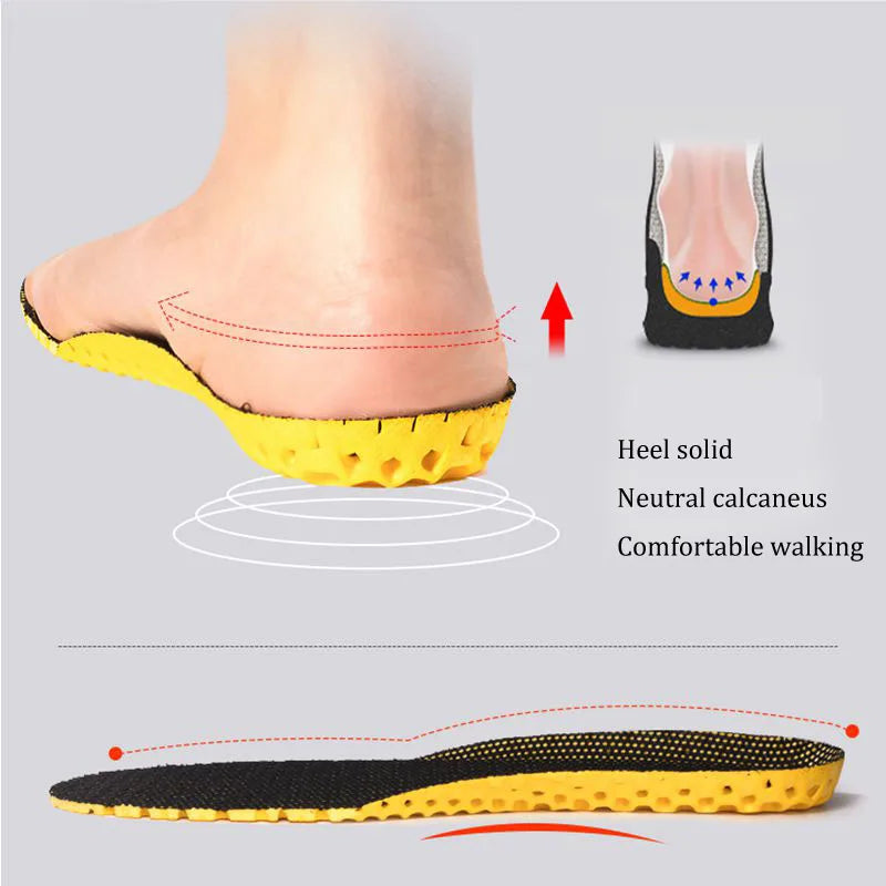 Memory Foam Insoles For Shoes Sole Mesh Deodorant Breathable Cushion Running Insoles For Feet Man Women Orthopedic Insoles