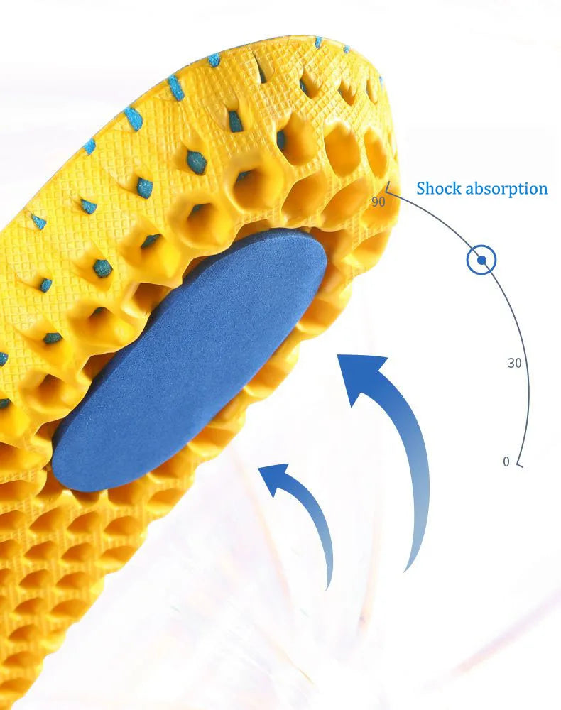 Memory Foam Insoles For Shoes Sole Mesh Deodorant Breathable Cushion Running Insoles For Feet Man Women Orthopedic Insoles