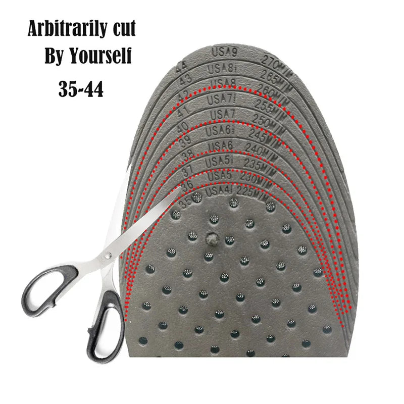 3-9cm Height Increase Insole With Air Cushion Height Lift Taller Support Absorbant Foot Pad Adjustable Cut Shoe Heel Insert