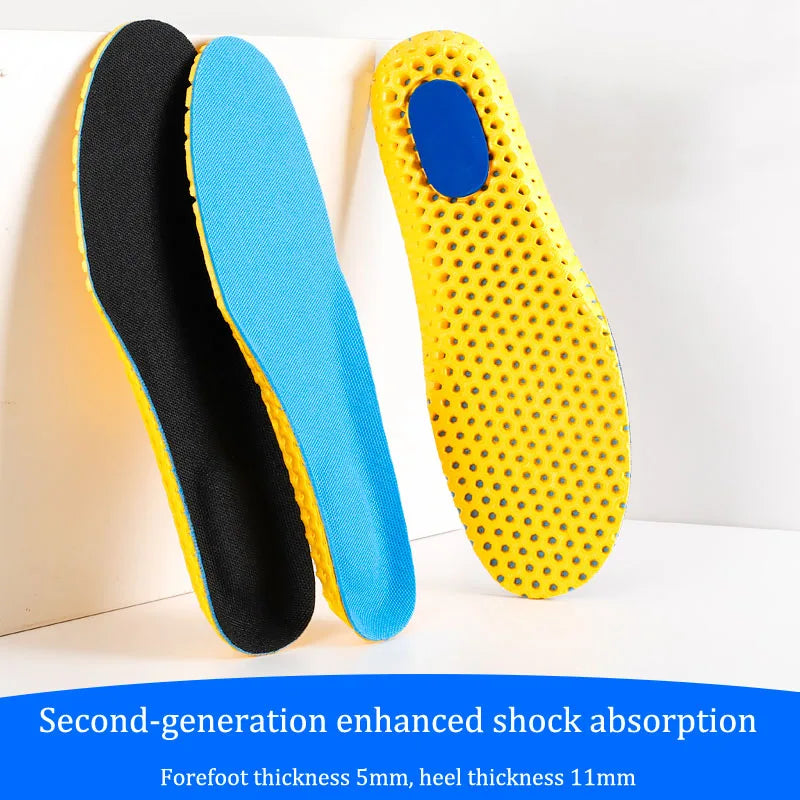 Memory Foam Insoles For Shoes Sole Mesh Deodorant Breathable Cushion Running Insoles For Feet Man Women Orthopedic Insoles