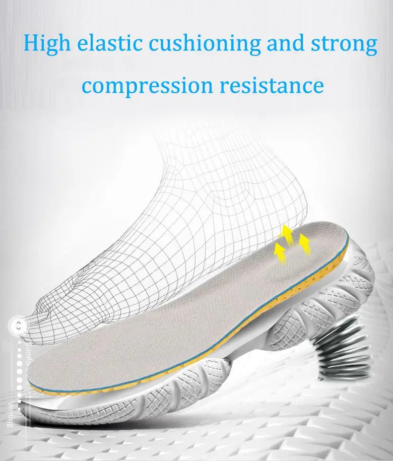 Memory Foam Insoles For Shoes Sole Mesh Deodorant Breathable Cushion Running Insoles For Feet Man Women Orthopedic Insoles