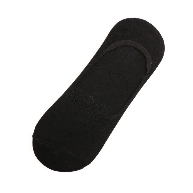 6 Pairs/Lot Men's Bamboo Breathable Invisible Socks Low Cut Casual Cotton Boat Non-Slip No Show High Quality Sock