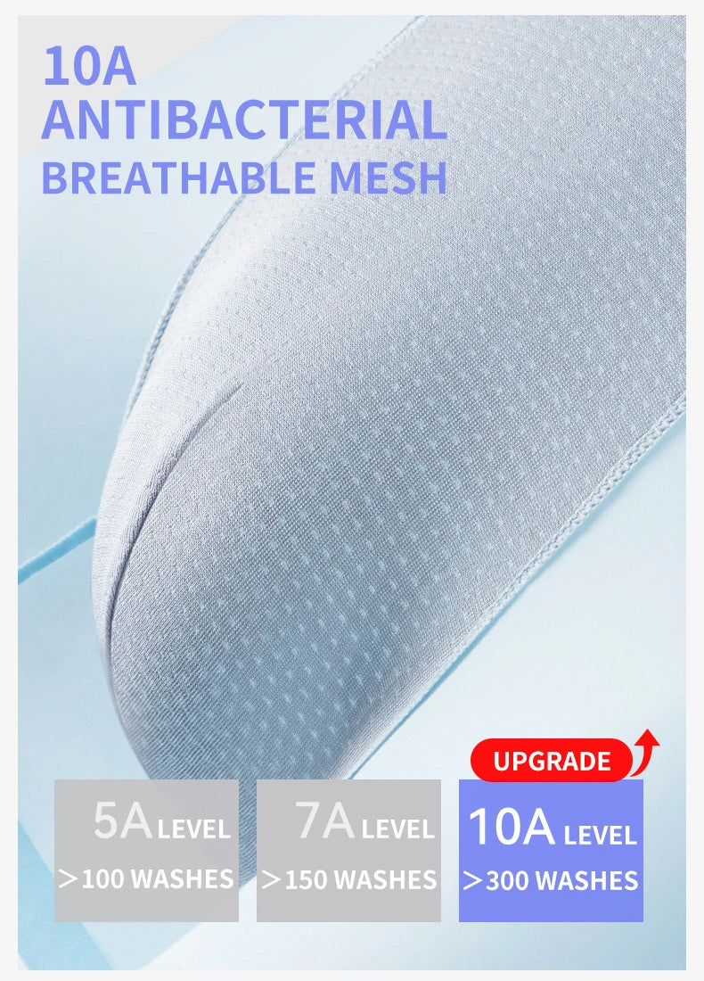 MiiOW 3Pcs Ice Silk Men Panties Mesh Breathable Mens Underpants 10A Antibacterial Crotch Men's Underwear Boxers Man Boxer Briefs