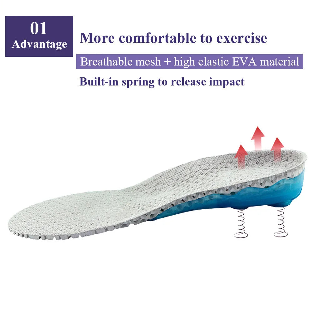 EVA Spring silicone orthopedic arch support Insoles inserts flat feet orthotic shoes sole insoles Plantar Fasciitis,foot care