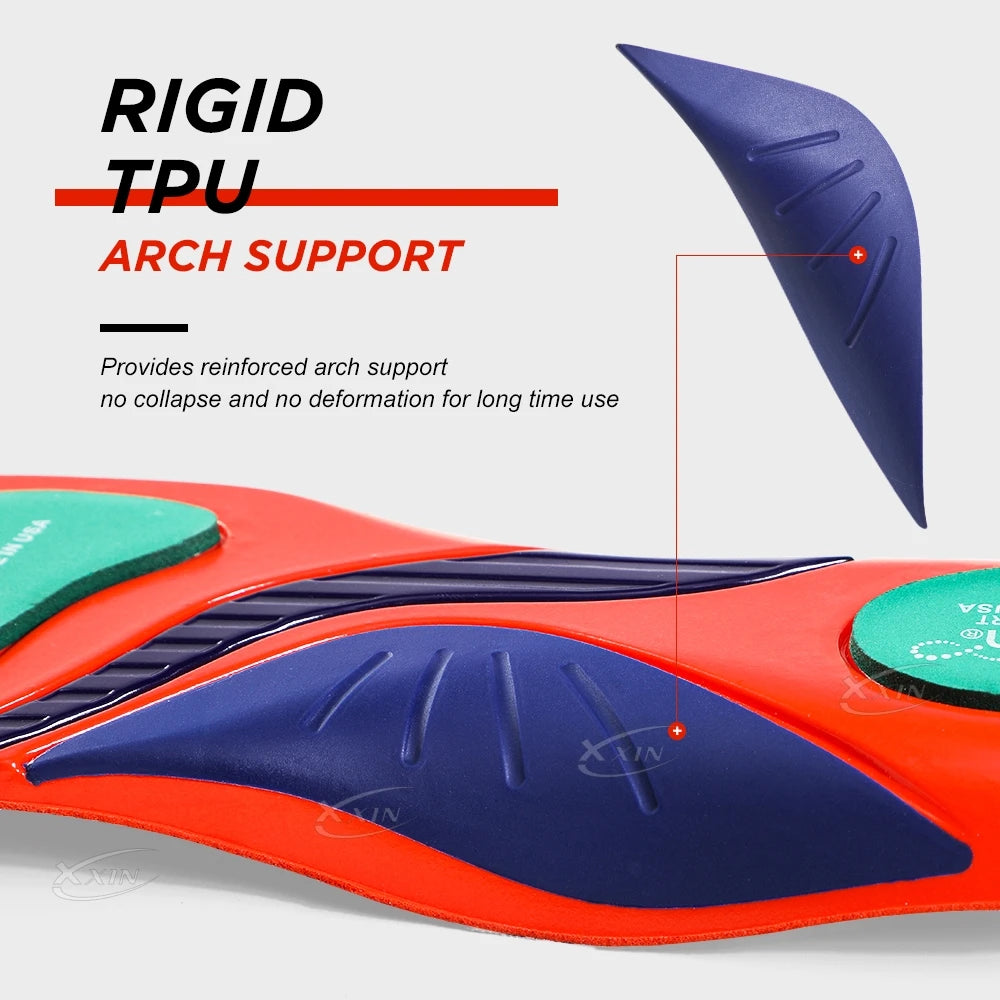 【Xxin】Arch Support Insole Poron Shock Absorption Flat Feet Shoe Pad Heel Pain Relief Size 35-48
