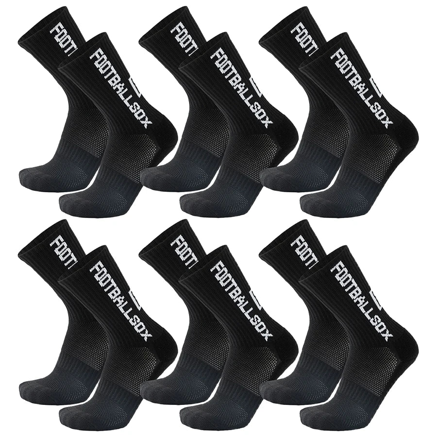 6Pairs Non Slip Workout Socks Men Women Football Basketball Baseball Rugby Soccer Cycling Running Tennis