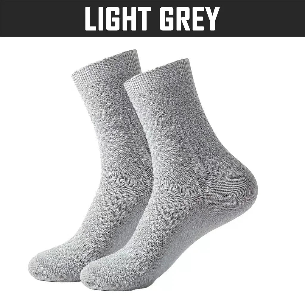 5Pairs/Lot Men's Socks High Quality Bamboo Fiber Business Breathable Deodorizing Socks Men's Casual Socks Large Size EU38-46