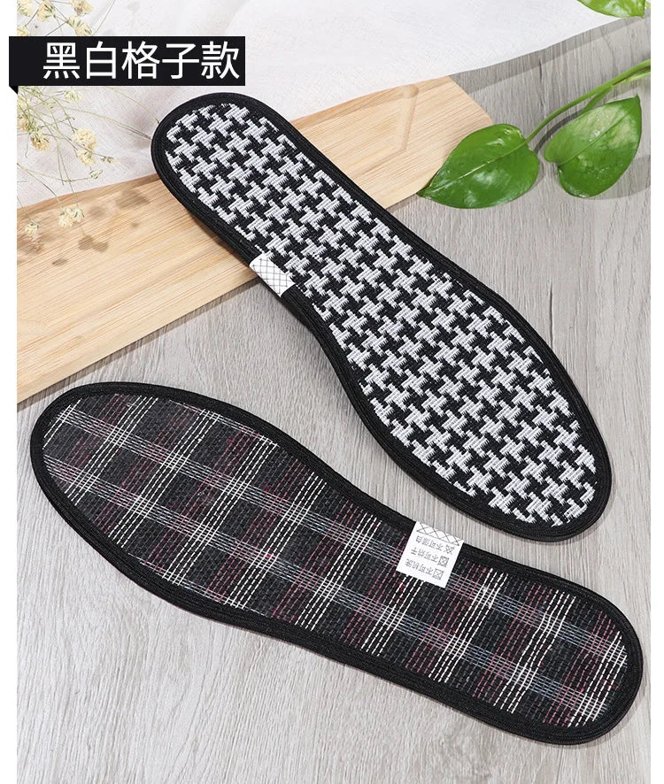 Bamboo Insoles Deodorant Insoles Mesh Breathable Absorb-Sweat Shoe Pads Running Sport Insert Light Weight Cushion for Men