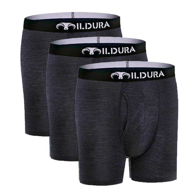 100% Merino Wool Boxer Briefs Men Underwear Merino Wool Boxer Underpants Men Boxer Brief Moisture Wicking Breathable Soft 180G