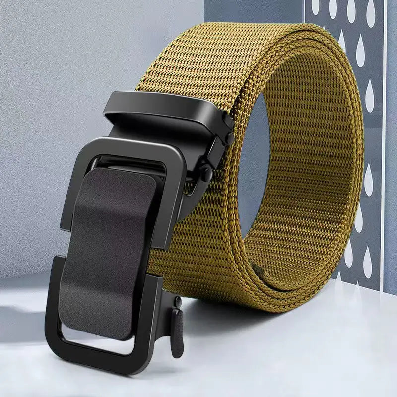 2024 New Xiaomi Toothless Automatic Buckle Nylon Belt Men's Outdoor Leisure Breathable Canvas Belt Men's All-match Trousers Belt