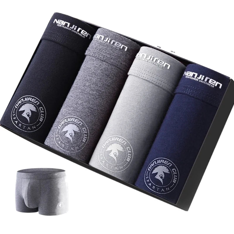 Plus Size Men Underwear Boxer Brand Man Underpants Solid Shorts Cotton Boxer Home Middle Male Boxer Shorts Sexy L-6xl