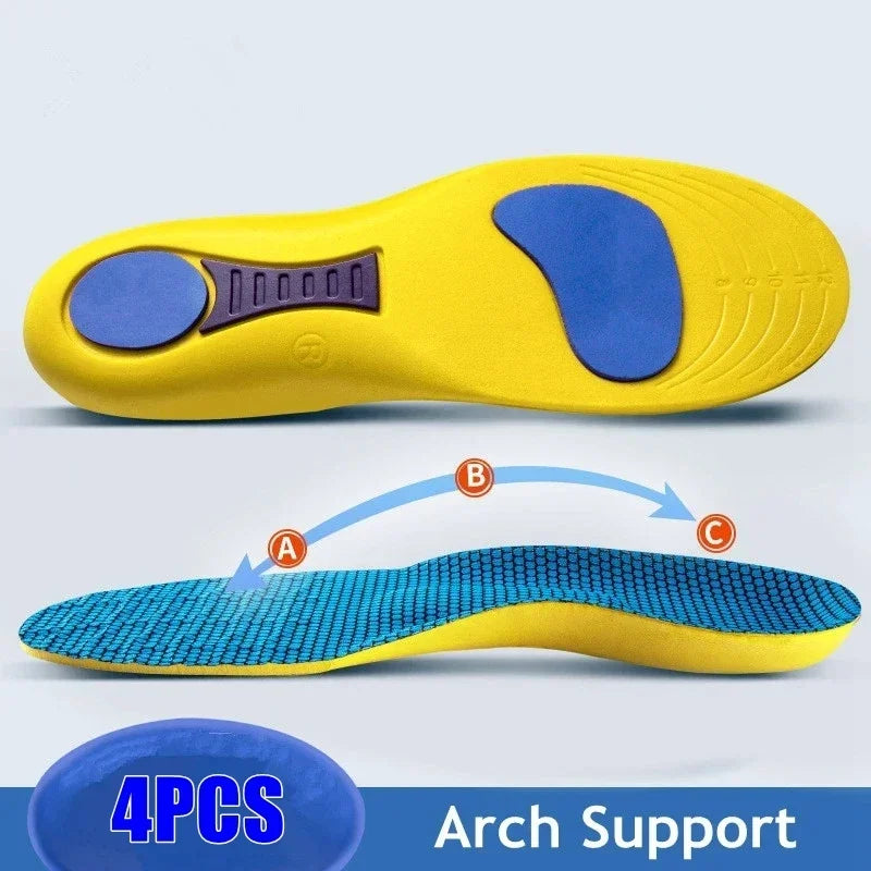 Arch Support Feet Orthopedic Shoes Insole Plantar Fasciitis Insoles for Men Women Shock Absorbing Non Slip Shoe Pads 2/4/6Pcs