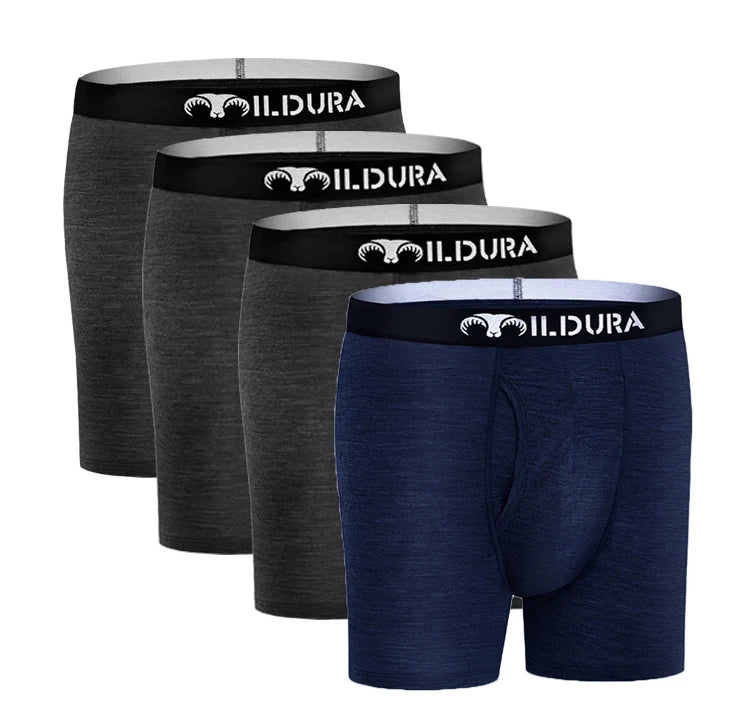 100% Merino Wool Boxer Briefs Men Underwear Merino Wool Boxer Underpants Men Boxer Brief Moisture Wicking Breathable Soft 180G