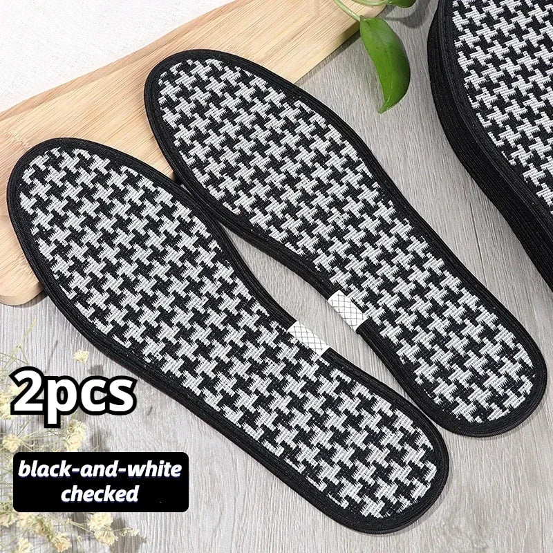 Bamboo Insoles Deodorant Insoles Mesh Breathable Absorb-Sweat Shoe Pads Running Sport Insert Light Weight Cushion for Men