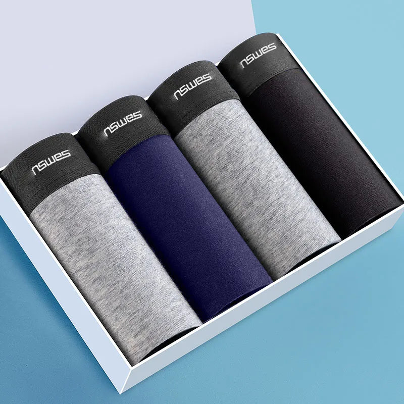 2/3/4/7 PCS Boxer Men's Panties Underpants Pure Cotton Male Comfortable Breathable Man Boxershorts Sexy  Underwear For Men L-5XL