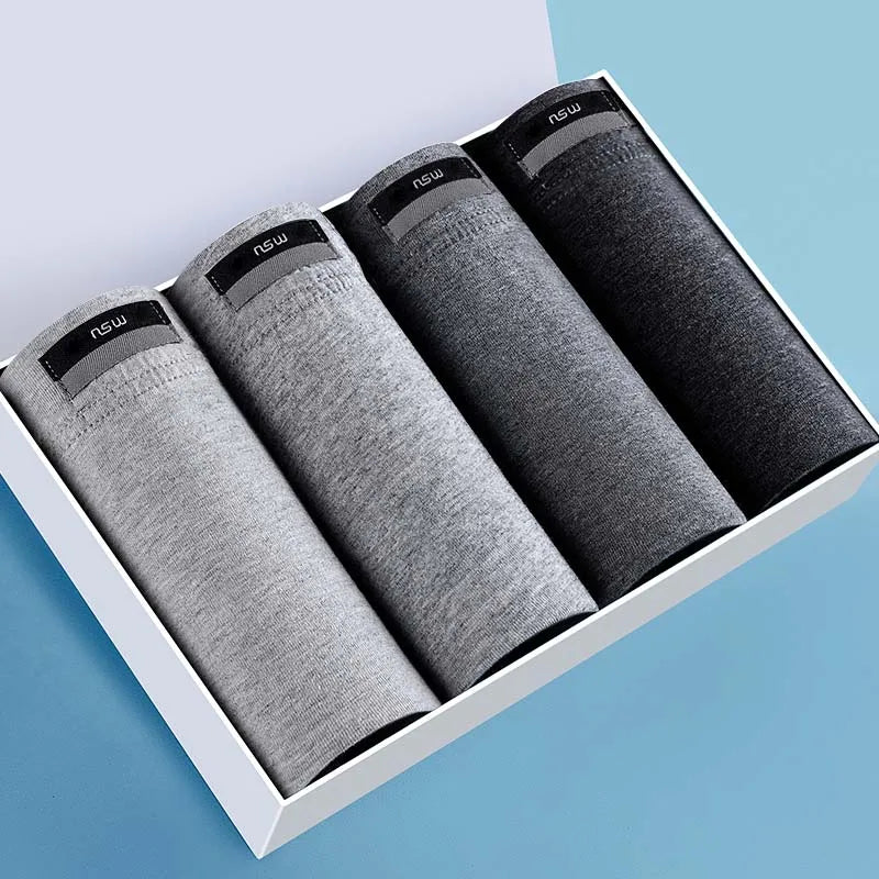2/3/4/7 PCS Boxer Men's Panties Underpants Pure Cotton Male Comfortable Breathable Man Boxershorts Sexy  Underwear For Men L-5XL