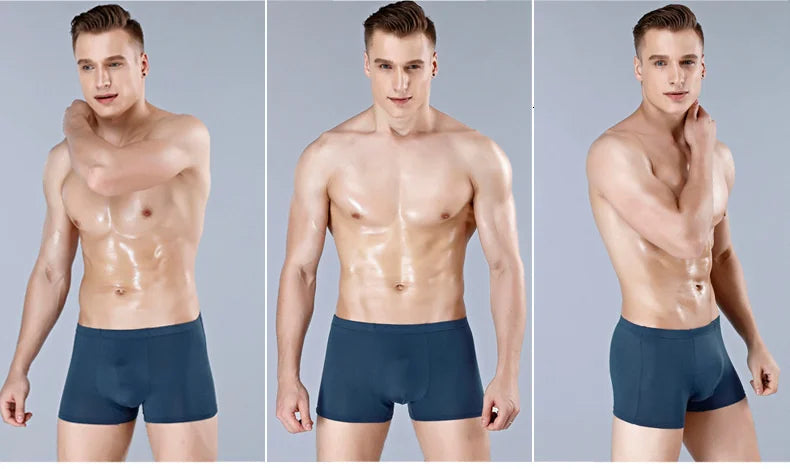 5 Packs Bamboo Boxers Man XL XXL XXXL XXXXL 5XL 6XL Plus Size Underwear Men Flat Feet Gym Shorts Panties Black Underpants Gifts