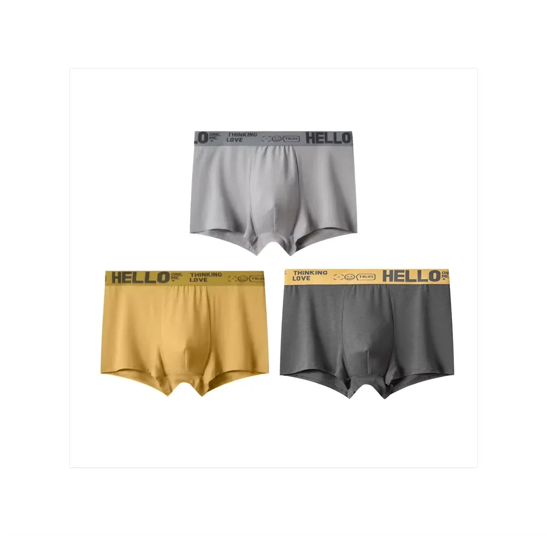 1/5pcs Men's Underwear, Breathable Comfy Quick Drying Stretchy Boxer Trunks, Sexy Underpants, Men's Trendy Boxer Panties