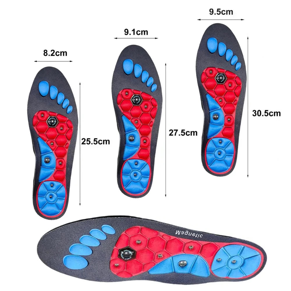 Acupoint Massage Insole Magnetic Insole Running Sports Shock-absorbing Shoe Accessories Customizable Magnetic Therapy Insole Pad