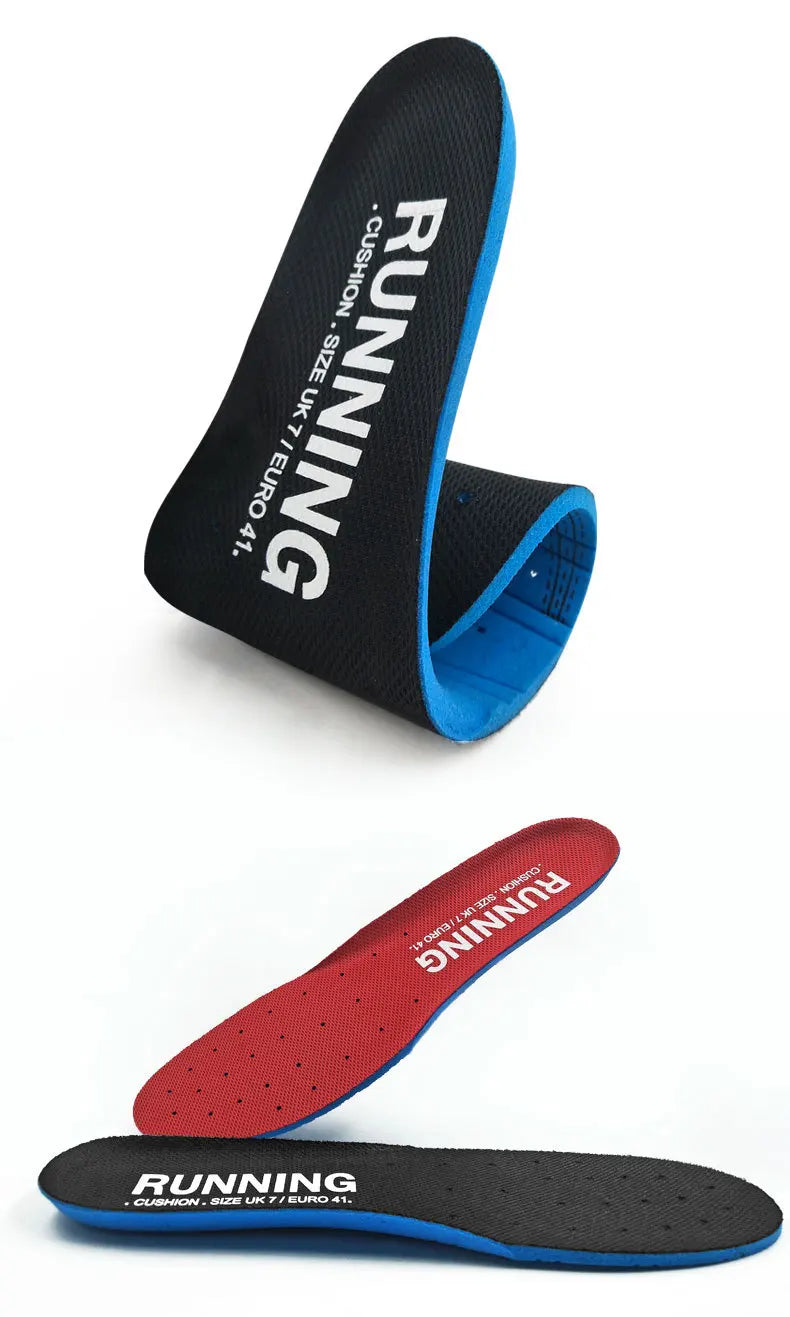 Shock Absorbing Insoles For Shoes Sole Mesh Deodorant Breathable Cushion Running Insoles For Feet Man Women Orthopedic Insoles