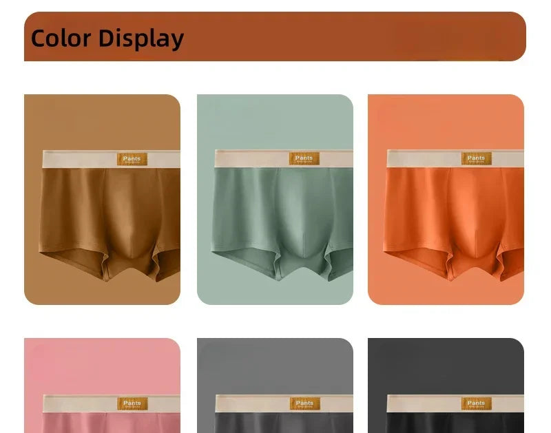 4 pcs Men Underwear Cotton BoxerShorts Hombre Panties Man Breathable Underpants Sexy Sports Comfort Male Boxers Large Size L-7XL