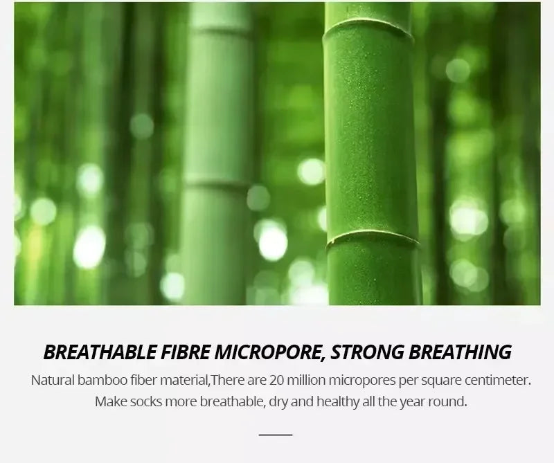 5Pairs/Lot Men's Socks High Quality Bamboo Fiber Business Breathable Deodorizing Socks Men's Casual Socks Large Size EU38-46