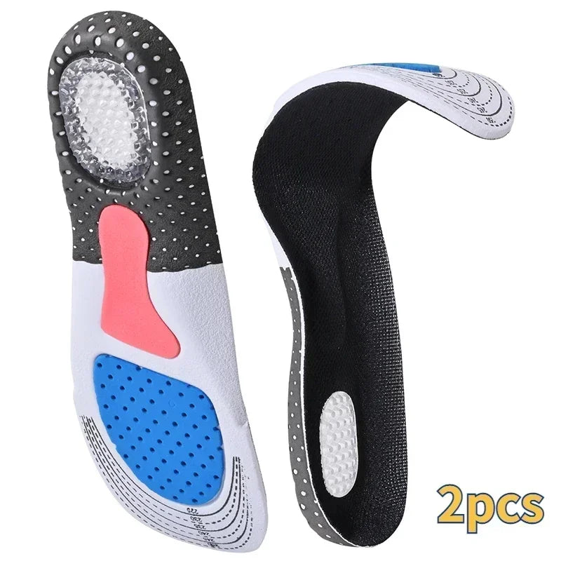 6Pcs Orthopedic Insoles for Feet Arch Support Plantar Fasciitis Orthopedic Insole Silicone Shock Absorbing Soft Running Cushion