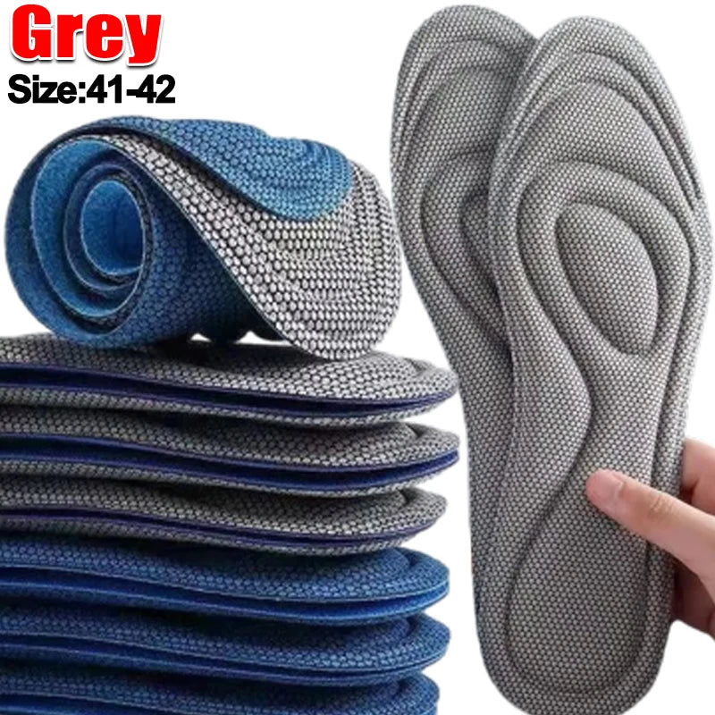 20pcs Memory Foam Orthopedic Insoles Shoes Men Women Nano Antibacterial Deodorization Insole Sweat Absorption Running Cushion