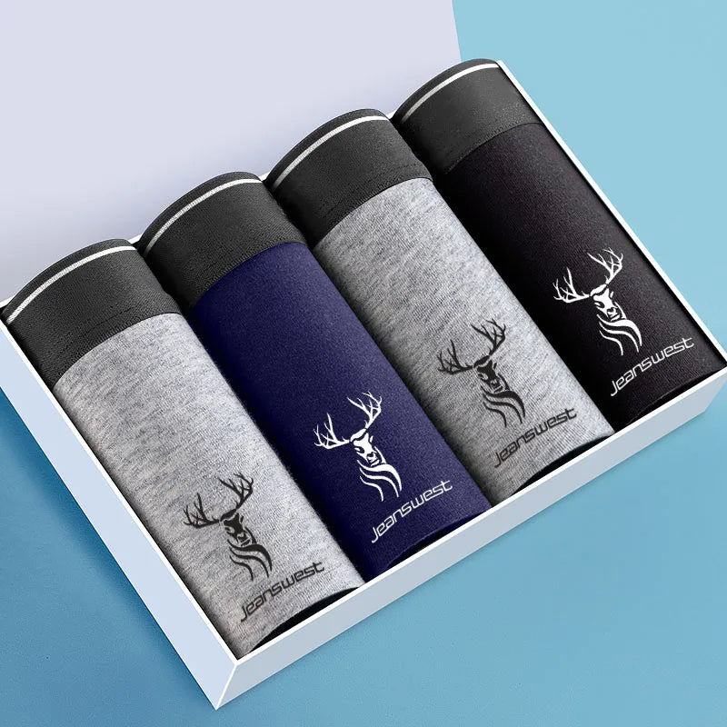 2/3/4/7 PCS Boxer Men's Panties Underpants Pure Cotton Male Comfortable Breathable Man Boxershorts Sexy  Underwear For Men L-5XL