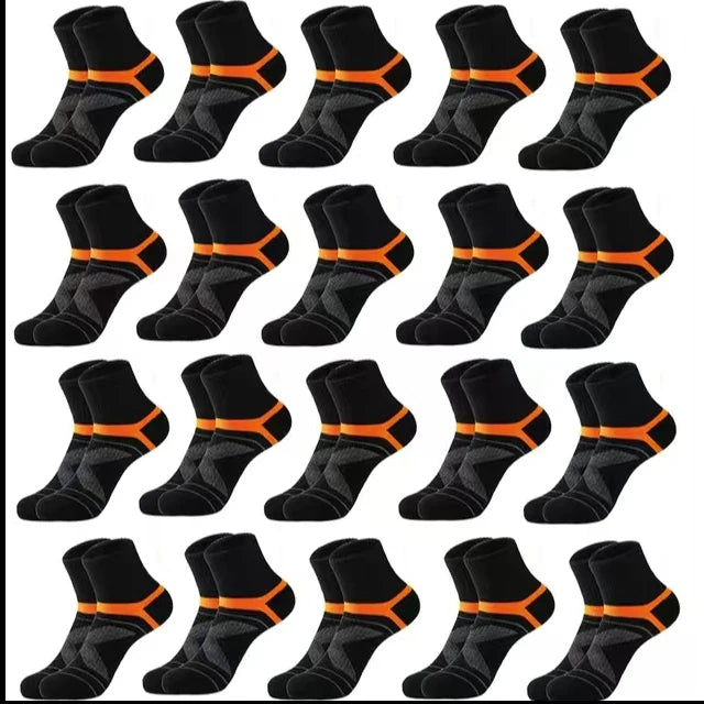3 Pairs Men's Socks Hiking Black Sports Basketball Socks Casual Soft Running Summer Absorb Sweat Breathable Male Sokken Gifts