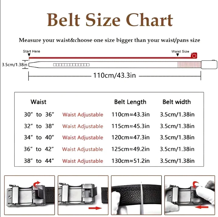 Fashion Designer Belt for Men High Quality Genuine Leather Men Belt Alloy Buckle Automatic Belt Business Belt Men