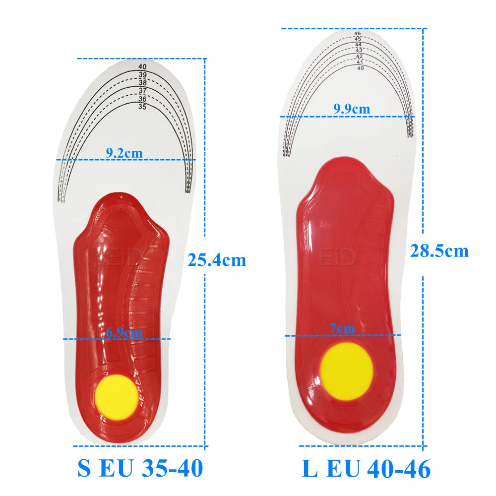 Flat Feet Template Arch Support Orthopedic Insoles,Plantar Fasciitis Heel Pain Orthotics Insoles Sneakers Shoe Inserts Men Women