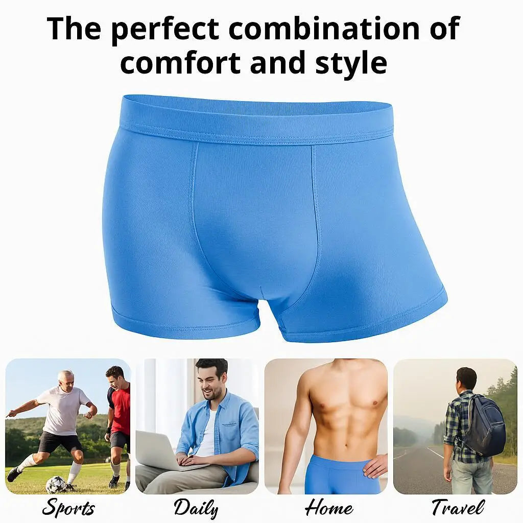 5 Packs Bamboo Boxers Man XL XXL XXXL XXXXL 5XL 6XL Plus Size Underwear Men Flat Feet Gym Shorts Panties Black Underpants Gifts