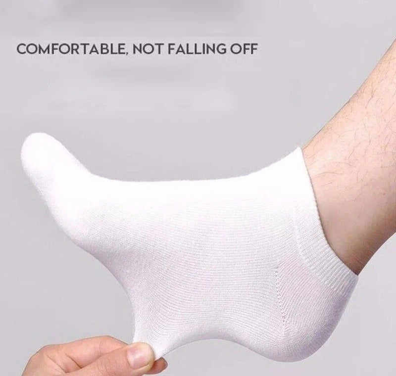 Men Ankle Socks Solid Color Black White Gray Invisible Breathable Cotton Sports Socks Male Short Socks Women Men Sox 10/5Pcs