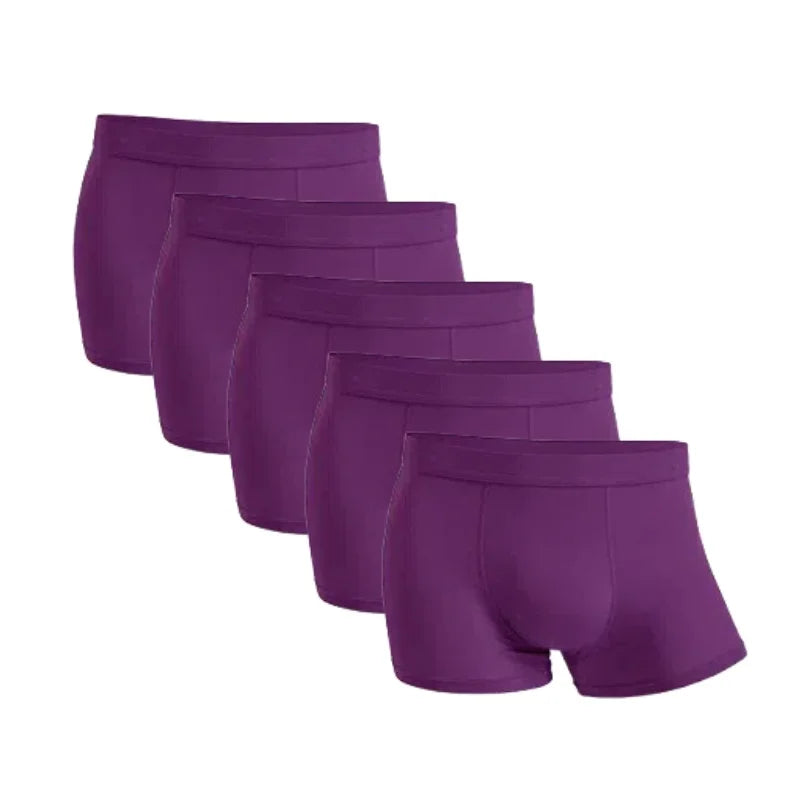 5 Packs Bamboo Boxers Man XL XXL XXXL XXXXL 5XL 6XL Plus Size Underwear Men Flat Feet Gym Shorts Panties Black Underpants Gifts