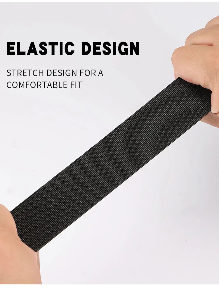 New Stretch Belt For Men and Women Hard Quick Release Buckle Strong Real Nylon Unisex Elastic Belt Overalls Work Belt