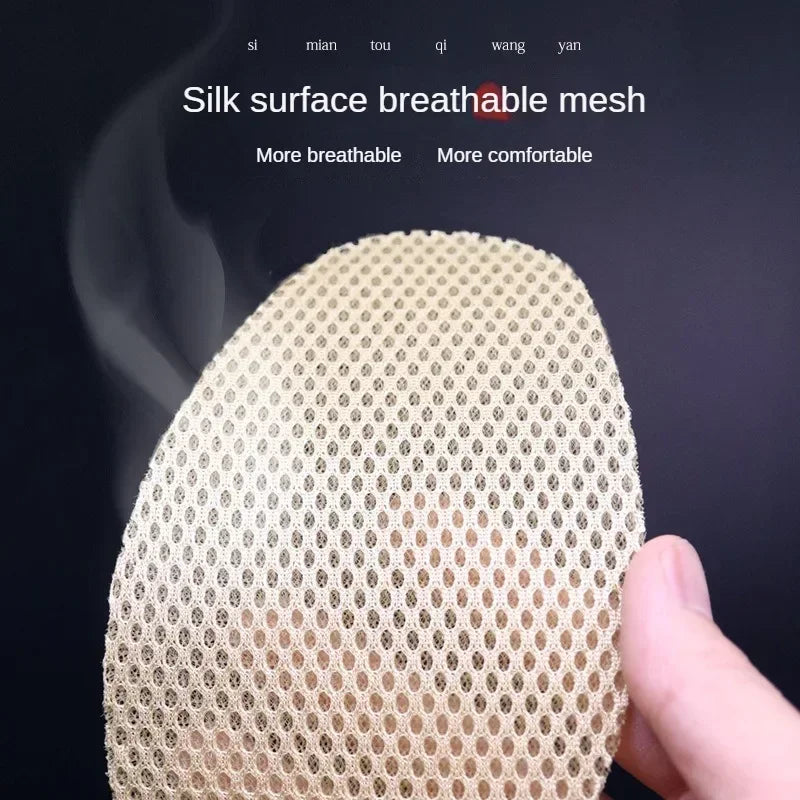 Bamboo Insoles Deodorant Insoles Mesh Breathable Absorb-Sweat Shoe Pads Running Sport Insert Light Weight Cushion for Men
