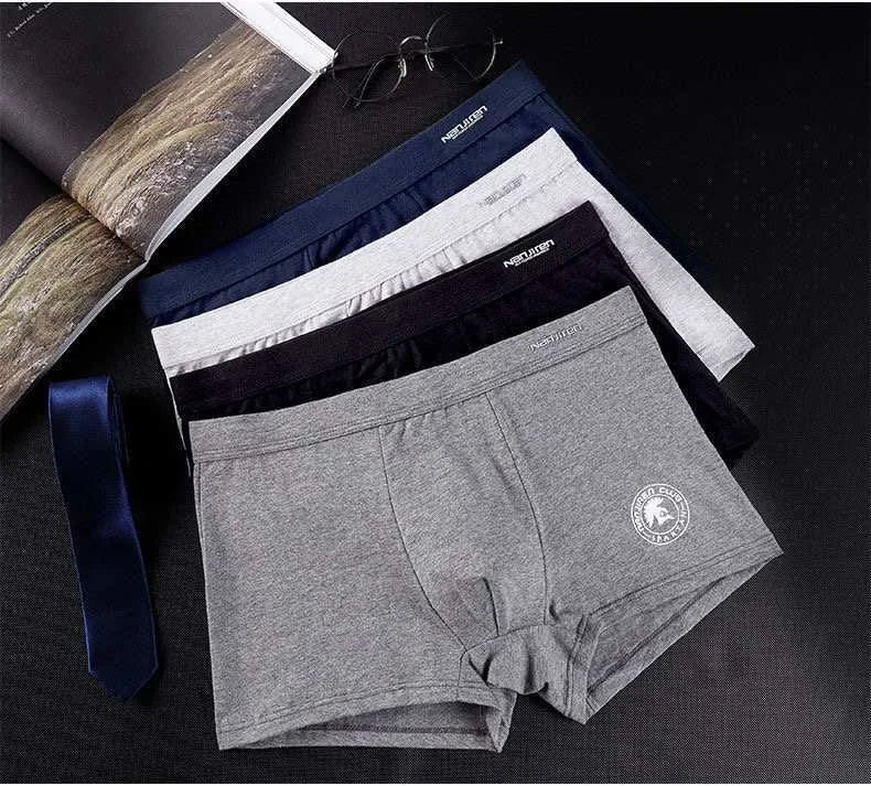 Plus Size Men Underwear Boxer Brand Man Underpants Solid Shorts Cotton Boxer Home Middle Male Boxer Shorts Sexy L-6xl