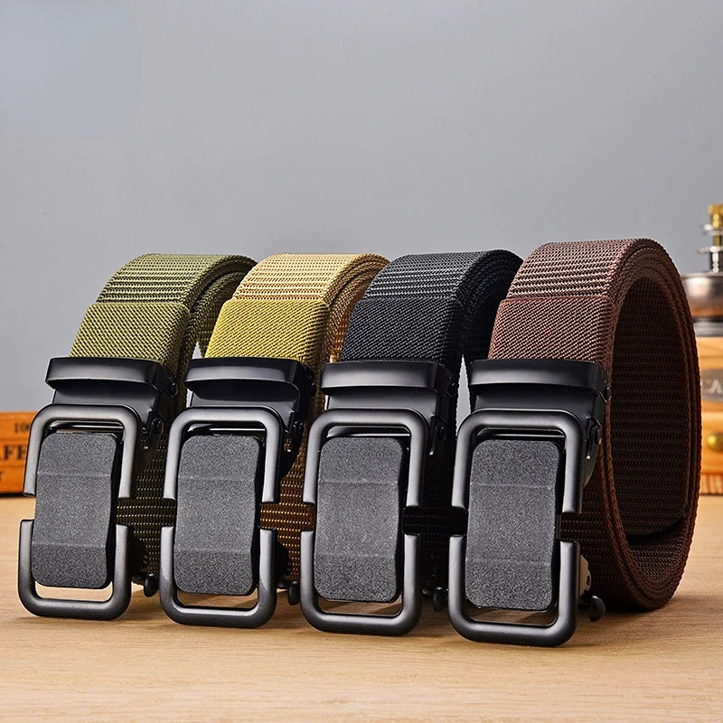 2024 New Xiaomi Toothless Automatic Buckle Nylon Belt Men's Outdoor Leisure Breathable Canvas Belt Men's All-match Trousers Belt